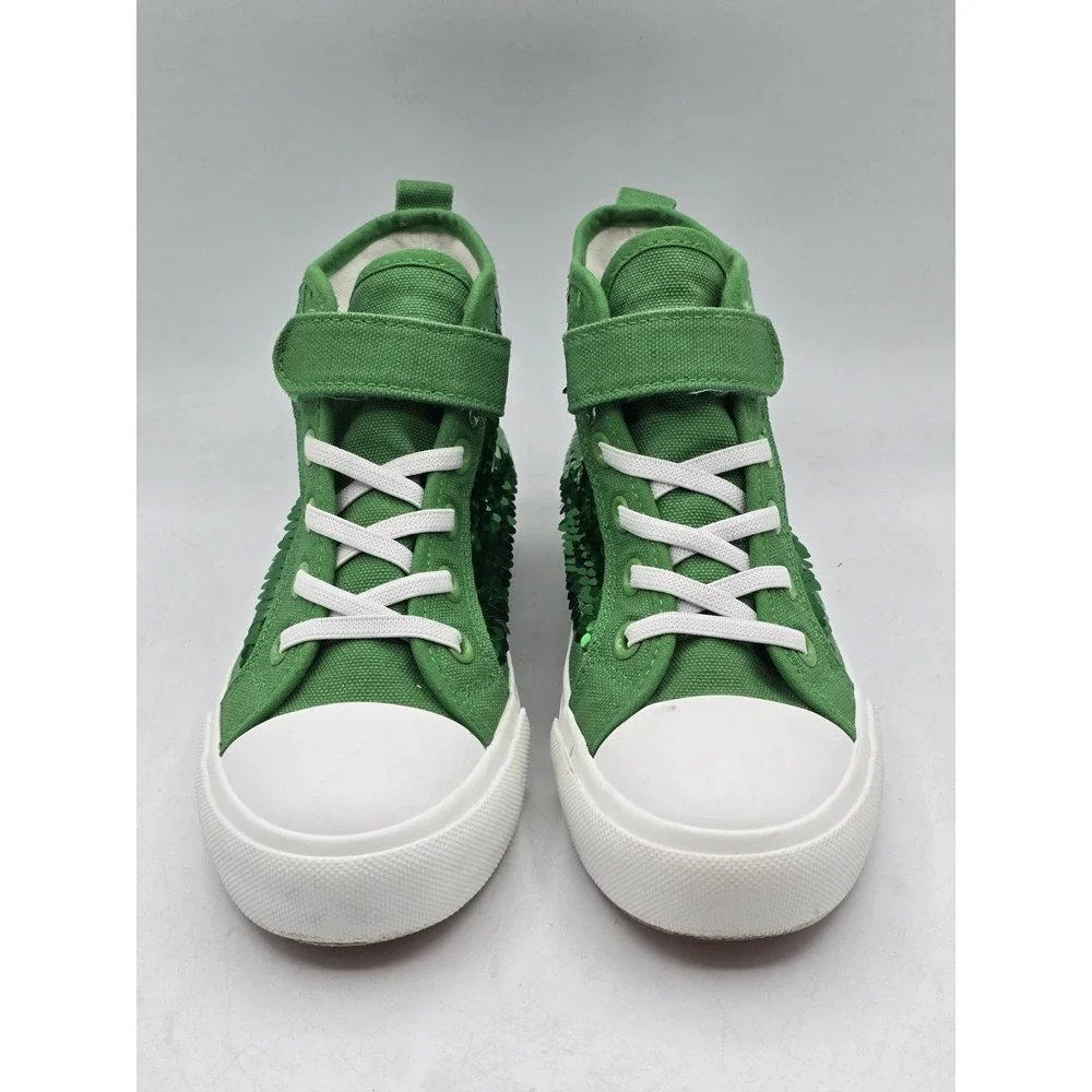 Zoroadke Kids Sparkle Sequins High Top Casual‎ Adjustable Strap Shoes - Sz 33